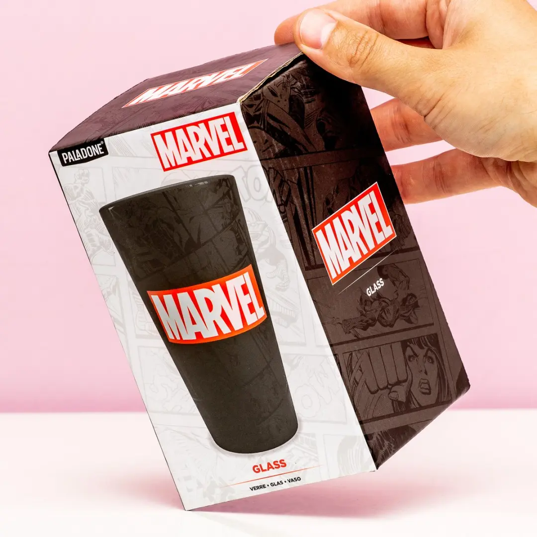 Paladone Marvel Logo Glas - 0.4L - Multicolor