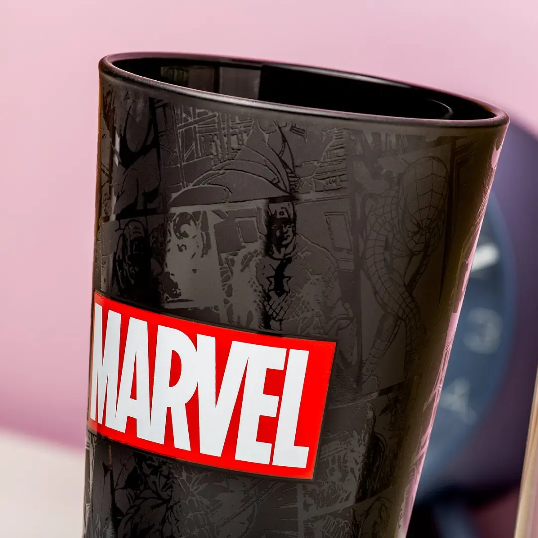 Paladone Marvel Logo Glas - 0.4L - Multicolor