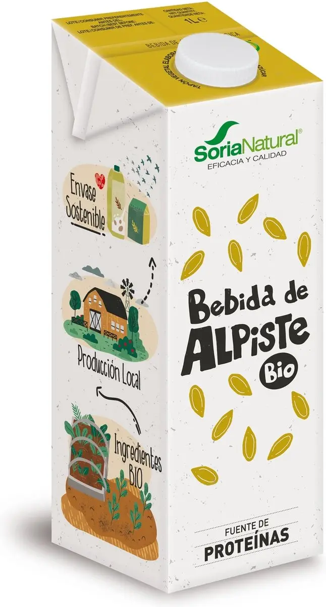 Soria Natural Alpistedrank Bio 1000ml - 3 Stuks