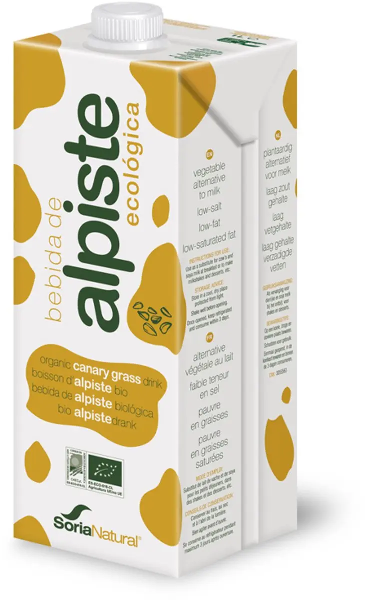Soria Natural Alpistedrank Bio 1000ml - 3 Stuks