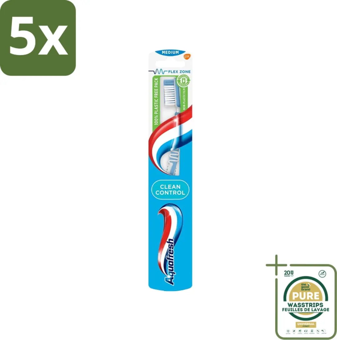 Aquafresh Clean Control Medium Tandenborstels