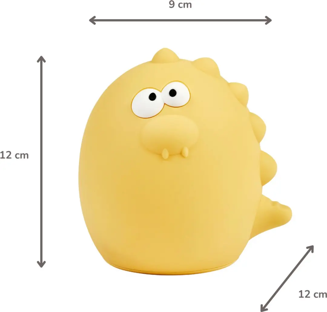 Nattou Baby Nachtlampje Dino Geel - 12cm
