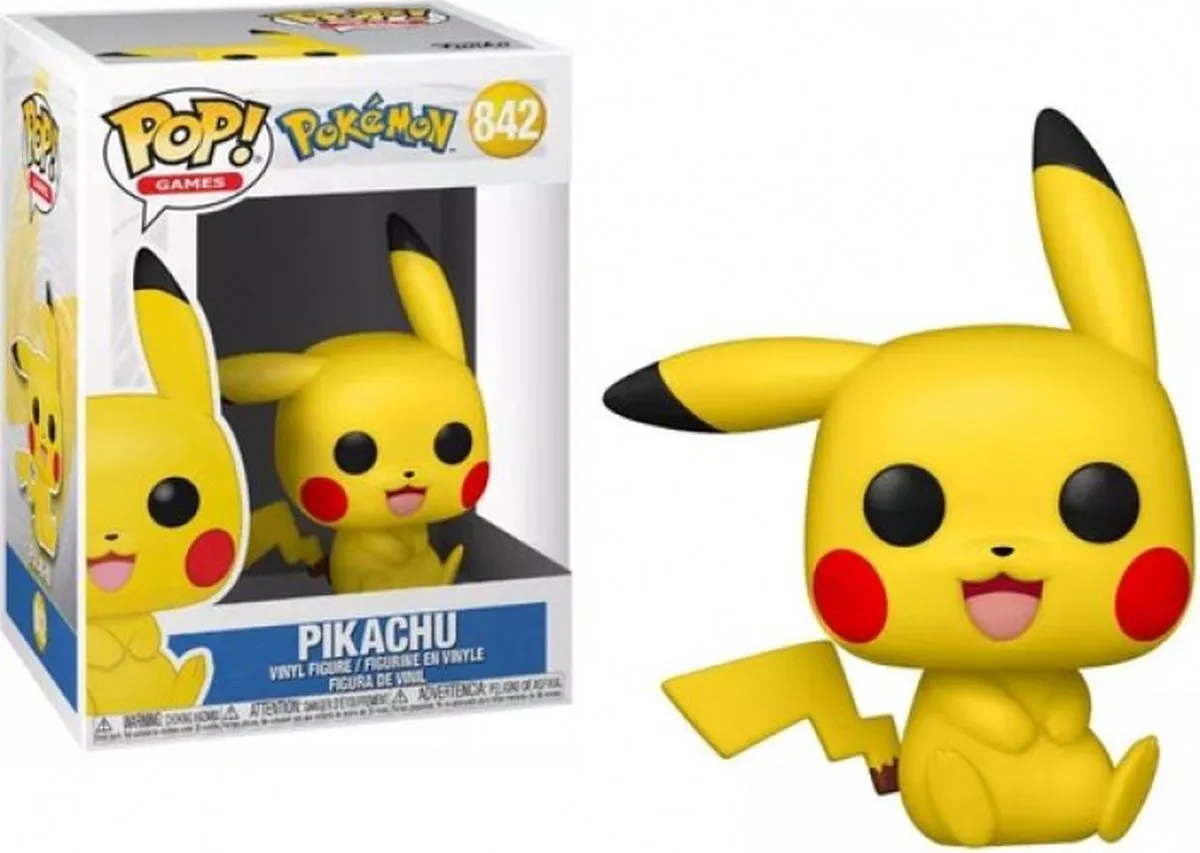 Funko Pop! Pokémon Pikachu Zittend - 56307 - Multi