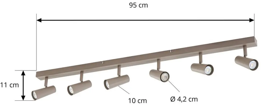 Lindby Buitenspot 6x GU10 Metaal