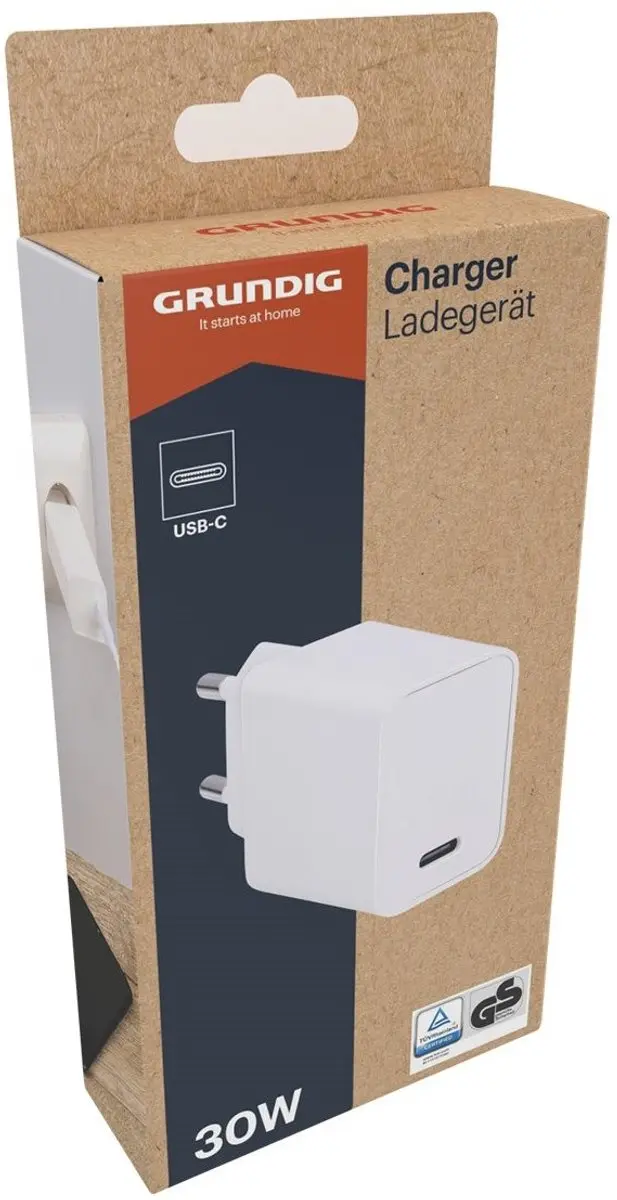 Grundig 30W USB-C Oplader - Wit