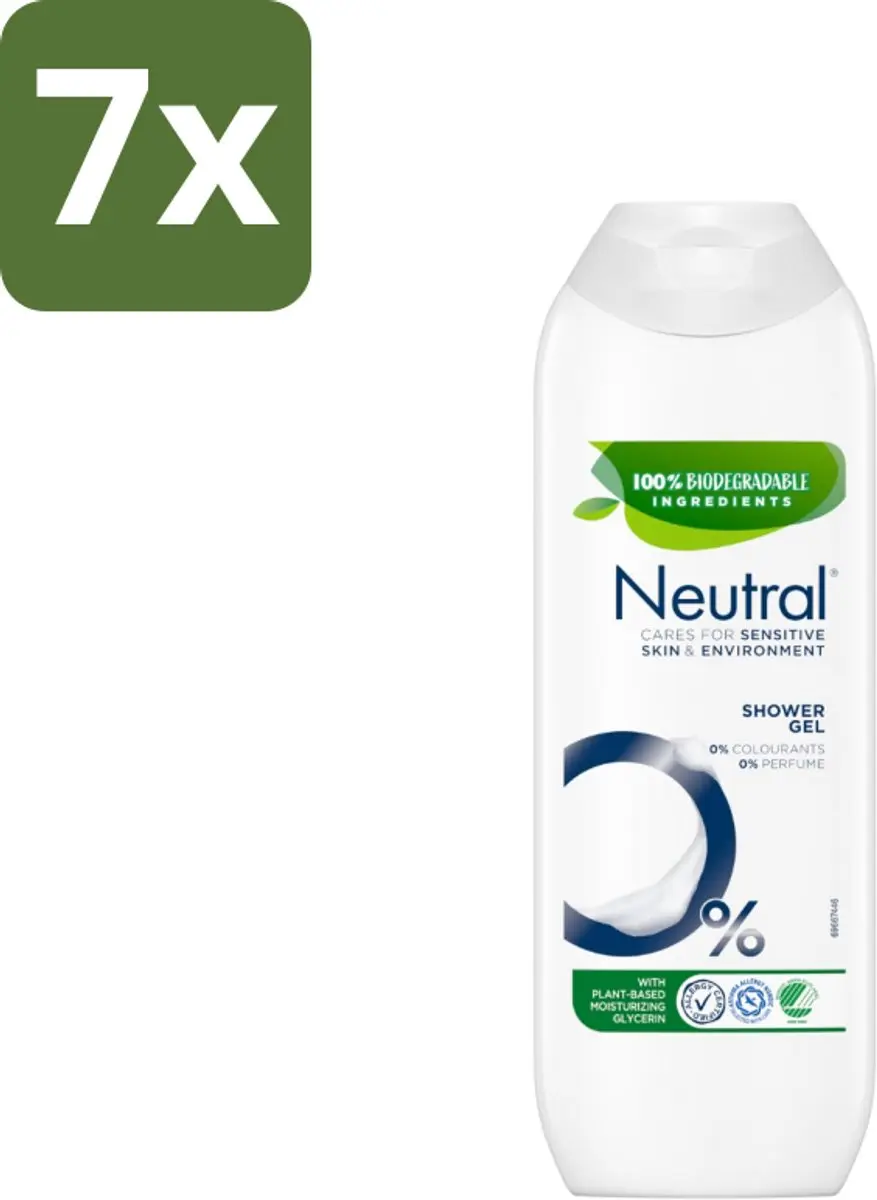 Neutral Douchegel Gevoelige Huid 0% Kleurstof & Parfum 250ml