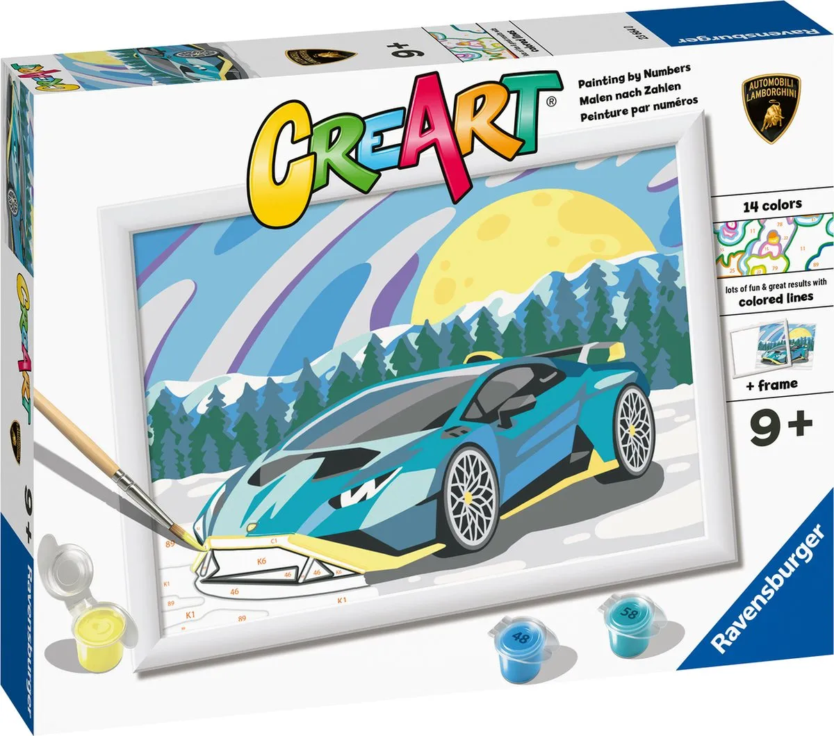 Ravensburger CreArt Blue Lamborghini Schilderen op nummer