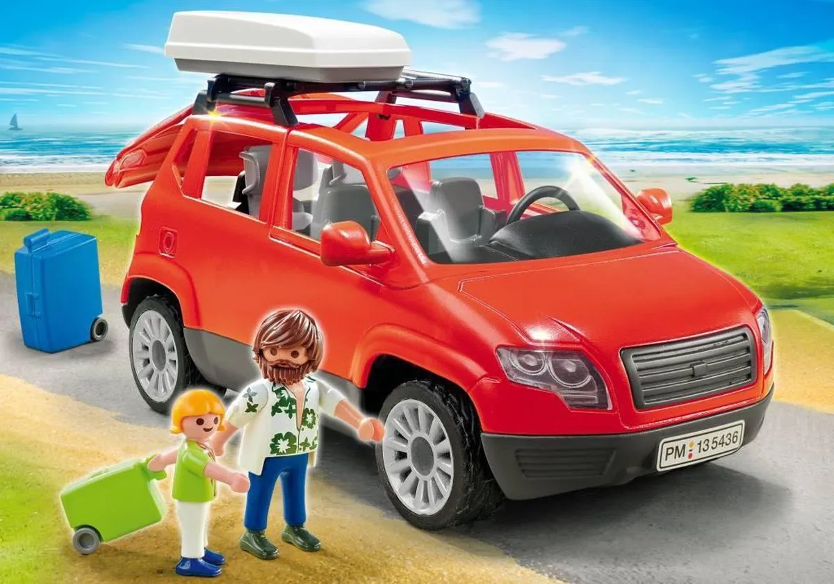 Playmobil Gezinswagen met Dakkoffer 5436 - Multicolor - afbeelding 6 van 6
