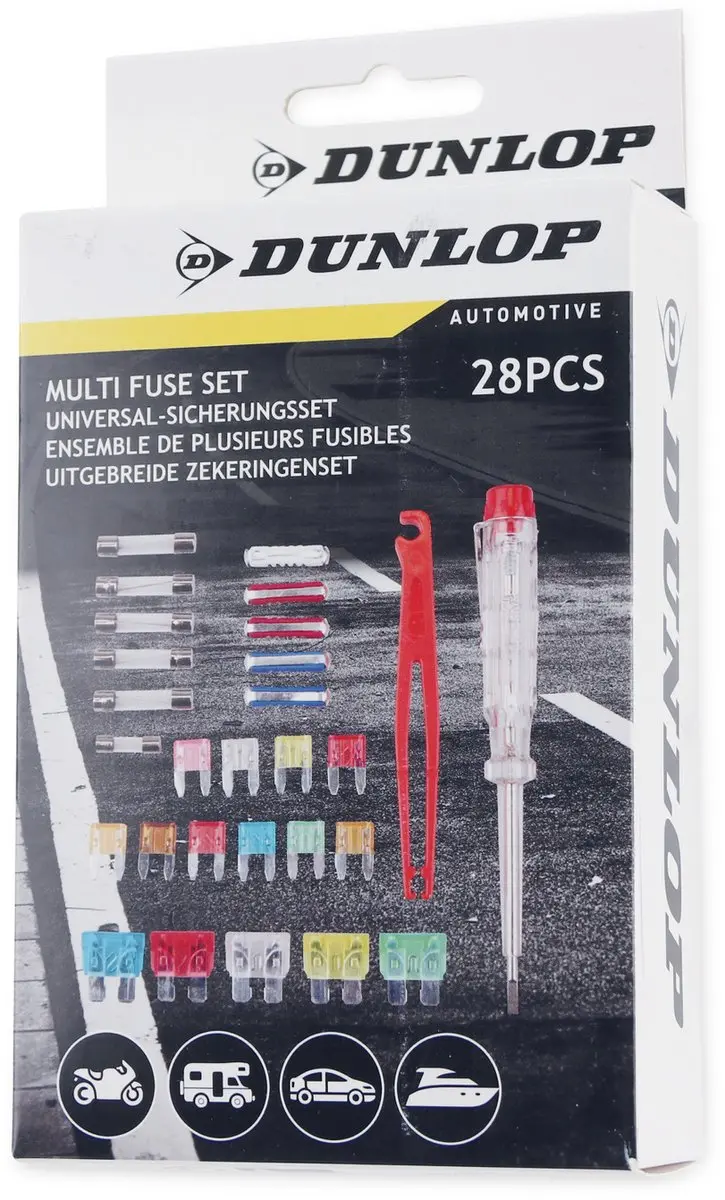 Dunlop Multi Fuse Set 28 Stuks - Transparant