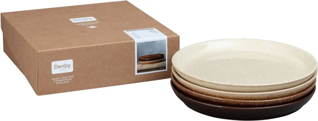 Denby Studio Craft Coupe Dinerbord Set - 4 Stuks ø 26cm