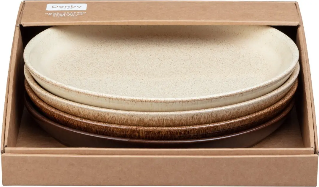 Denby Studio Craft Coupe Dinerbord Set - 4 Stuks ø 26cm