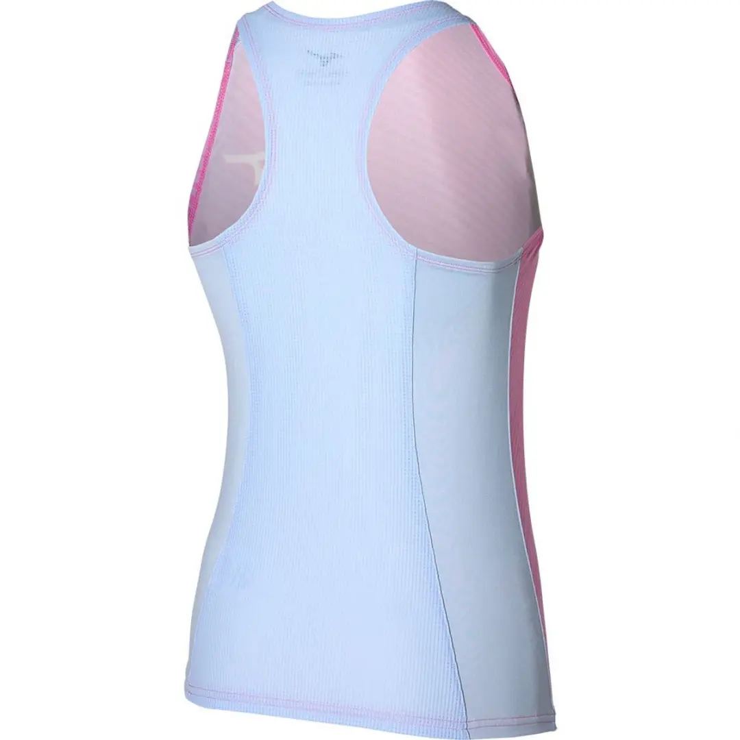 Mizuno Charge Printed Mouwloos T-shirt - Lilac Chiffon XL