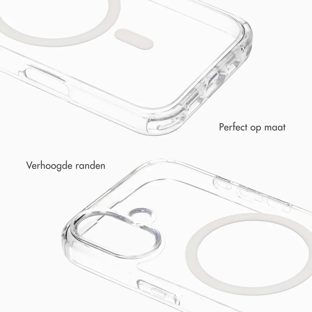 Selencia Hoesje iPhone 16 Rivièra Transparant - MagSafe