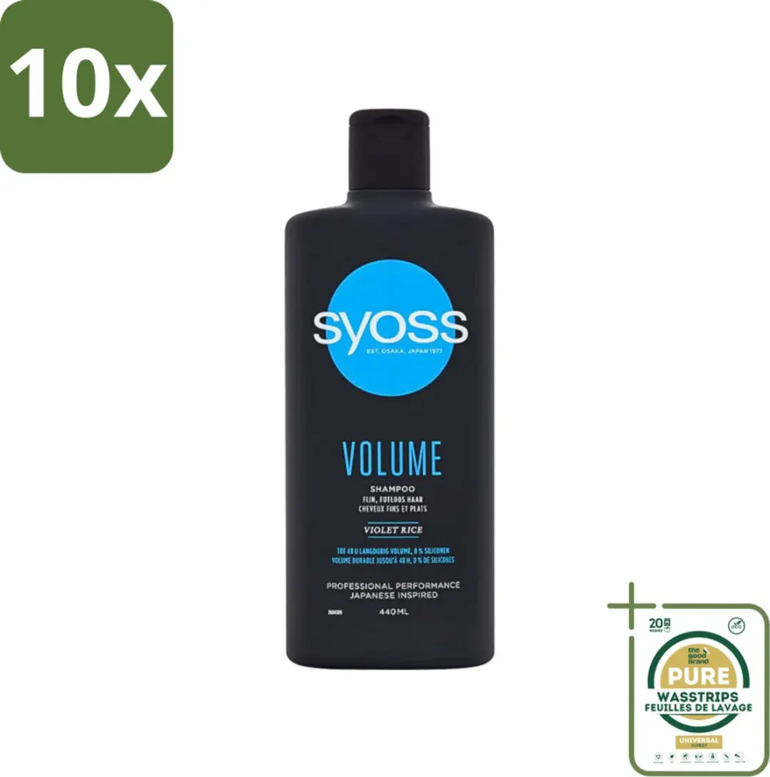 SYOSS Volume Shampoo 440ml - 10 Stuks - afbeelding 3 van 4