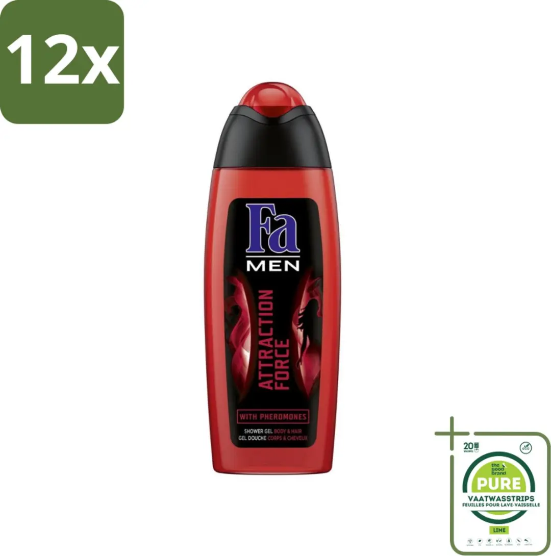 Fa Attraction Force Douchegel Mannen Bergamot & Limoen 250ml