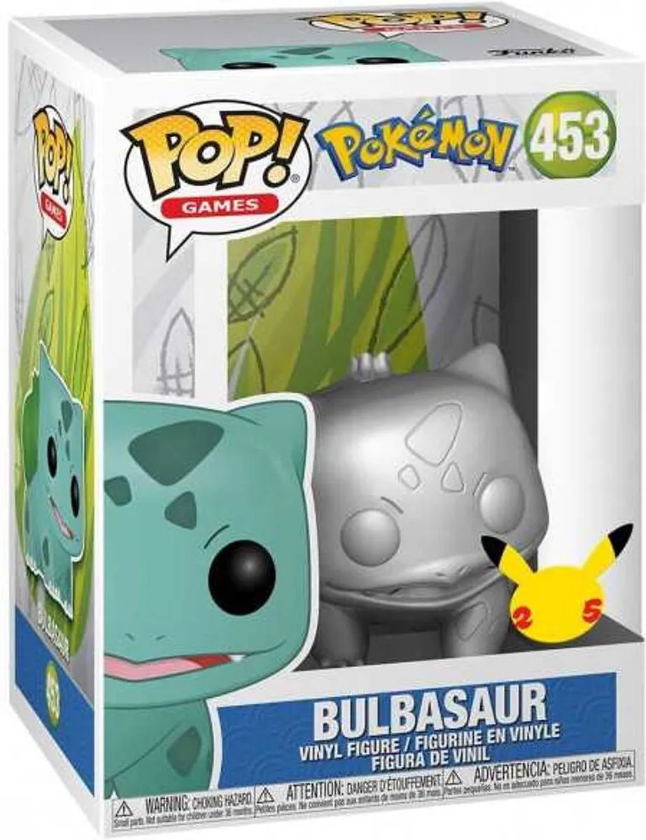 Funko POP! Pokémon Bulbasaur Zilver - 25th Anniversary