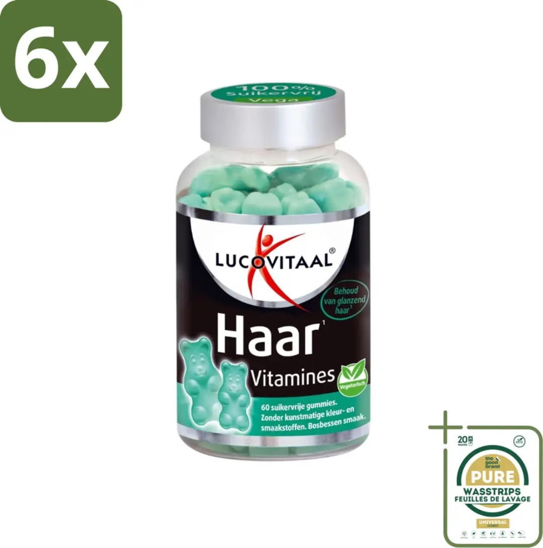 Lucovitaal Haar Vitamines Bosbessen 60 Gummies