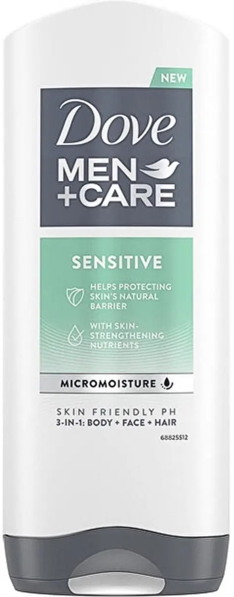 Dove Men Care Sensitive Douchegel 400ml - 2 Stuks