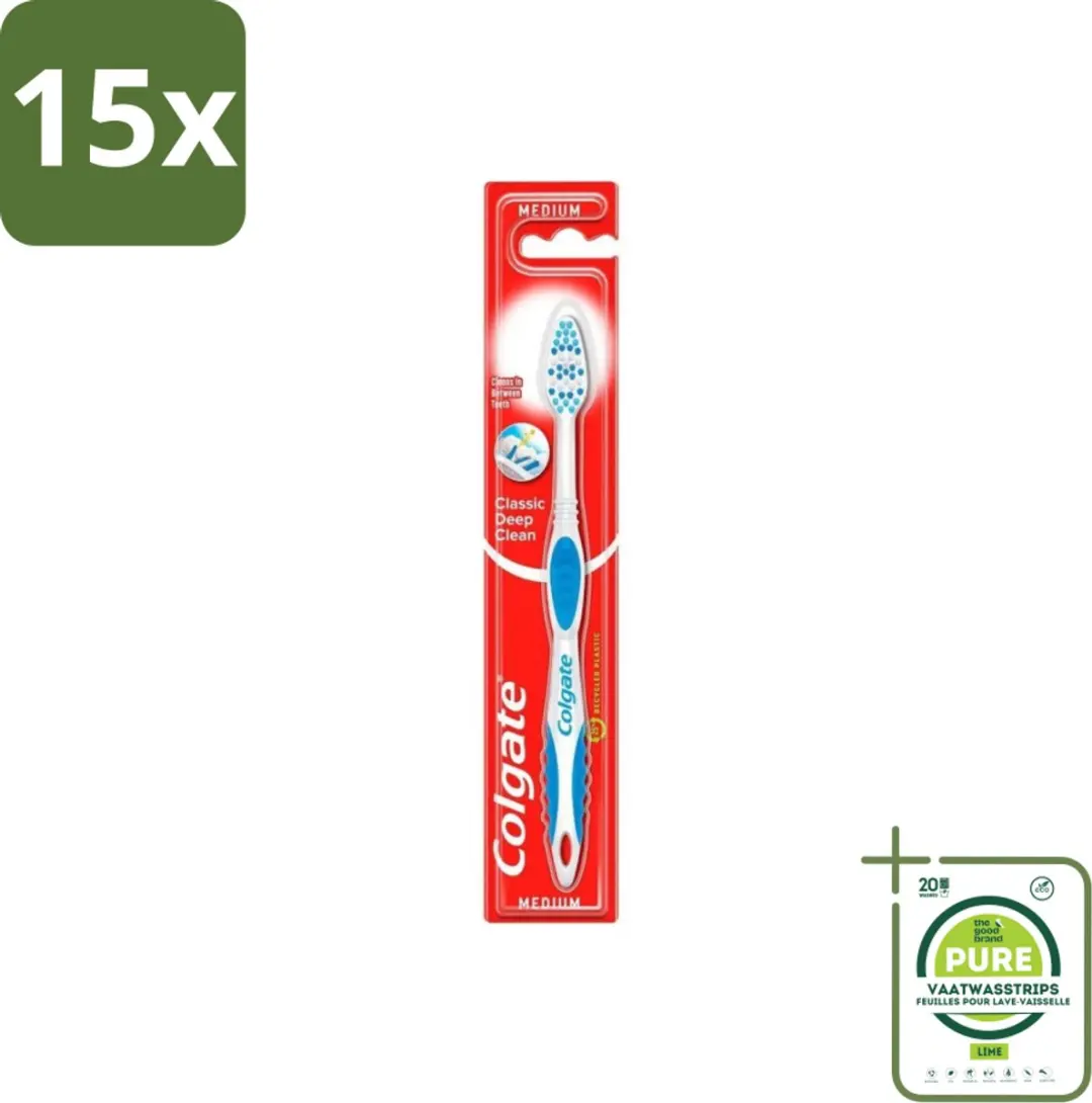 Colgate Classic Deep Clean Medium Tandenborstels