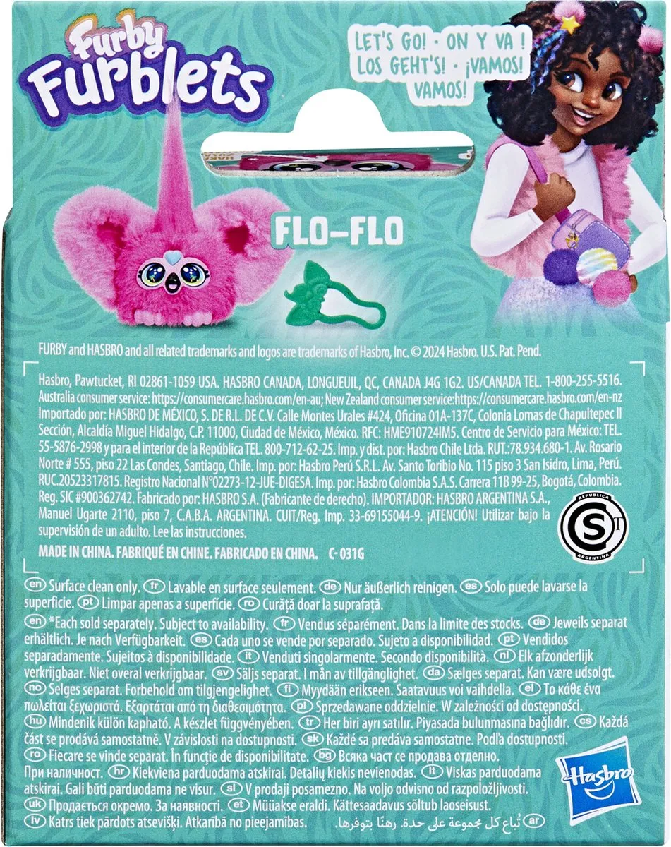 Hasbro Furby Furblets Flo Flo - Knuffel 6+ jaar - afbeelding 6 van 6