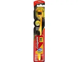 Colgate 360 Charcoal Gold Soft Tandenborstel - 5 Stuks - Zwart/Goud