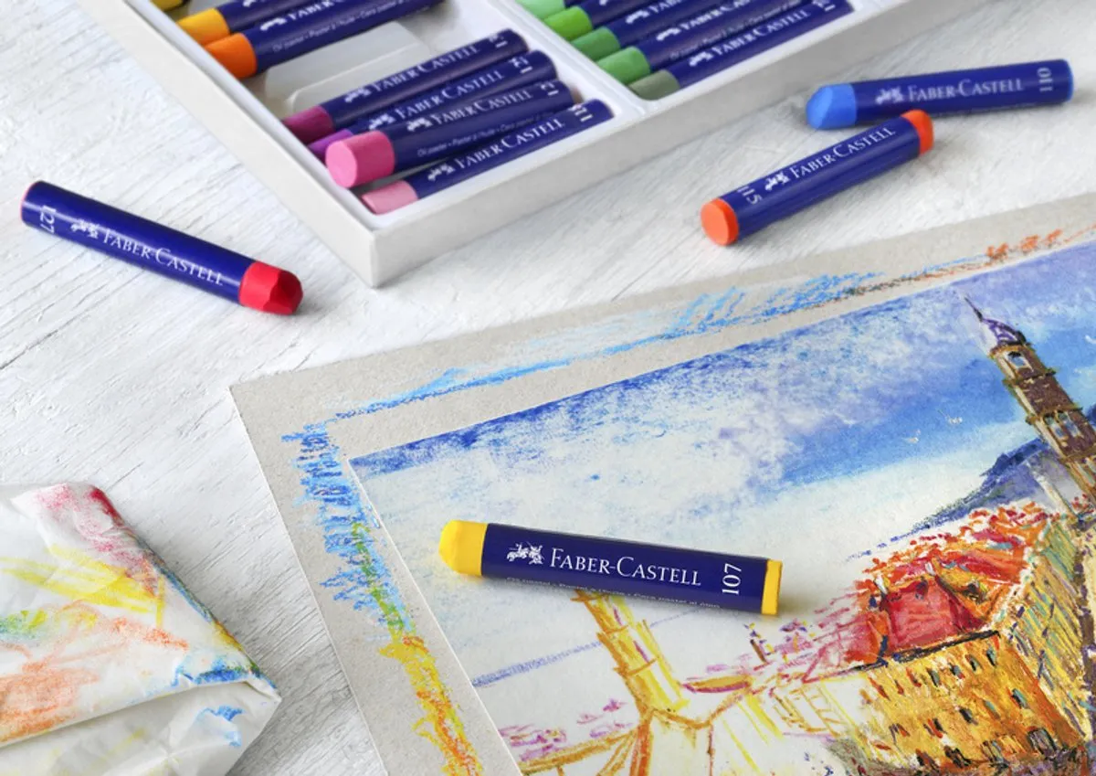 Faber-Castell Creative Studio Oliepastels 12 Stuks - Multicolor - afbeelding 6 van 6