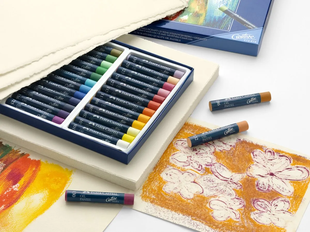 Faber-Castell Creative Studio Oliepastels 12 Stuks - Multicolor