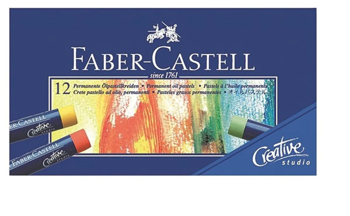Faber-Castell Creative Studio Oliepastels 12 Stuks - Multicolor