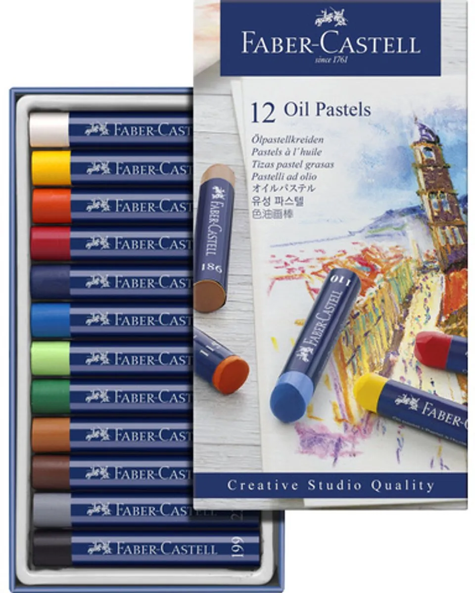 Faber-Castell Creative Studio Oliepastels 12 Stuks