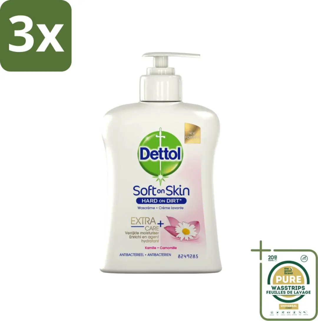 Dettol Antibacteriële Handzeep Kamille 750ml - 3 Stuks