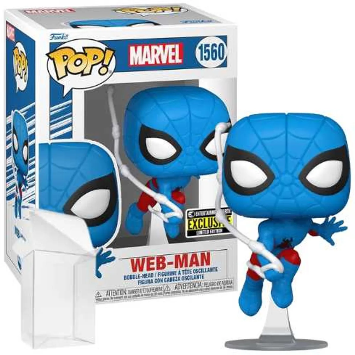Funko Pop! Marvel Spider-Man Web-Man #1560 - Blauw - afbeelding 2 van 2