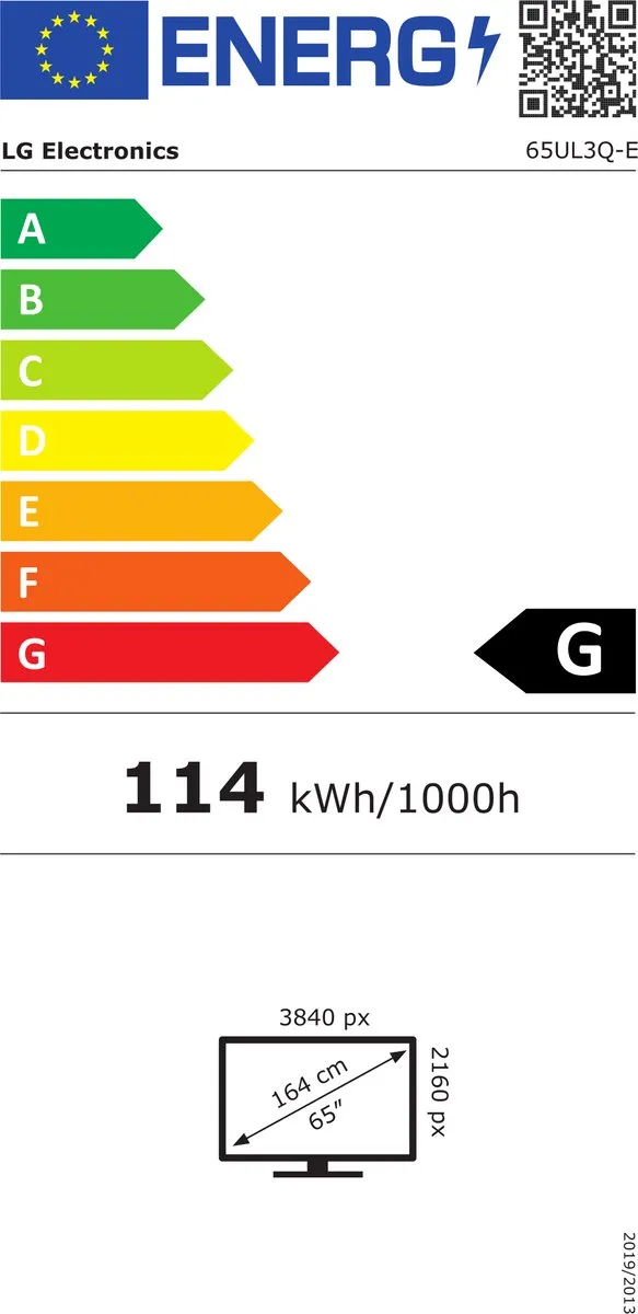 LG 65UL3Q-E Beeldkrant 165cm 4K Zwart - afbeelding 6 van 6