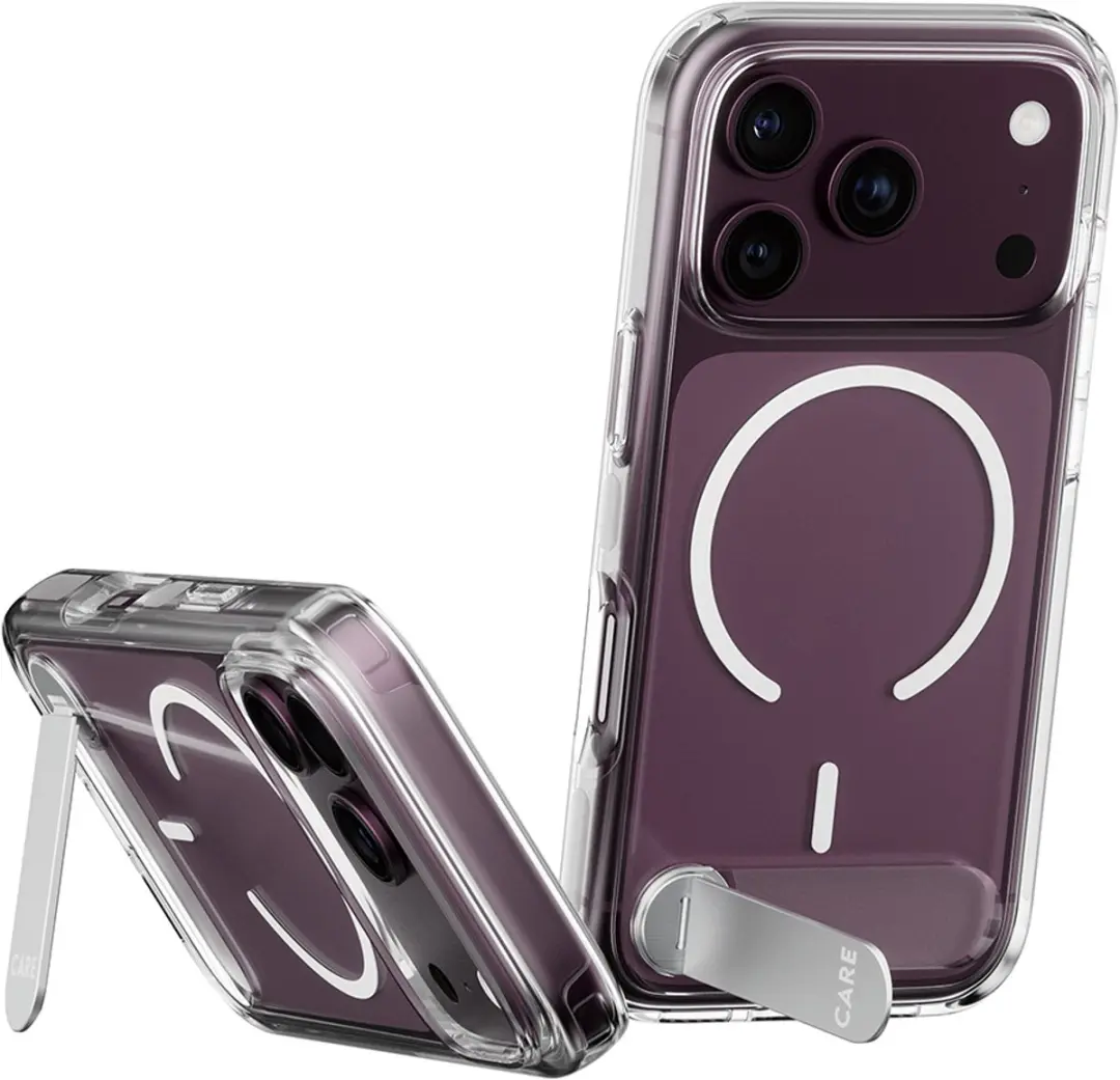Apple iPhone 18 Pro Transparante Magsafe Hoes - Kickstand