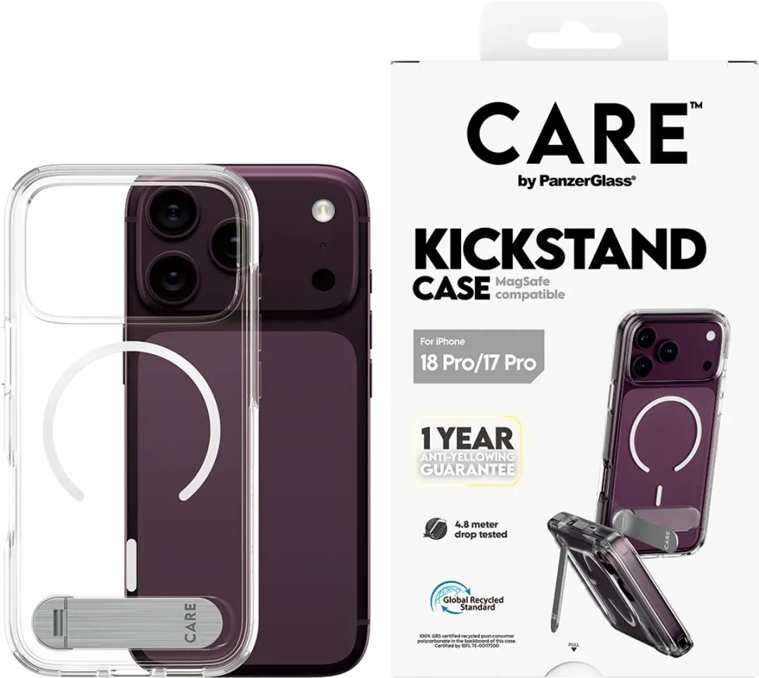Apple iPhone 18 Pro Transparante Magsafe Hoes - Kickstand