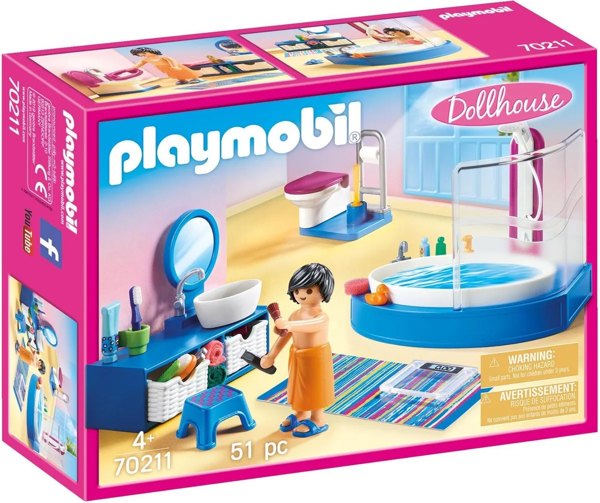 Playmobil Dollhouse Badkamer met ligbad 70211