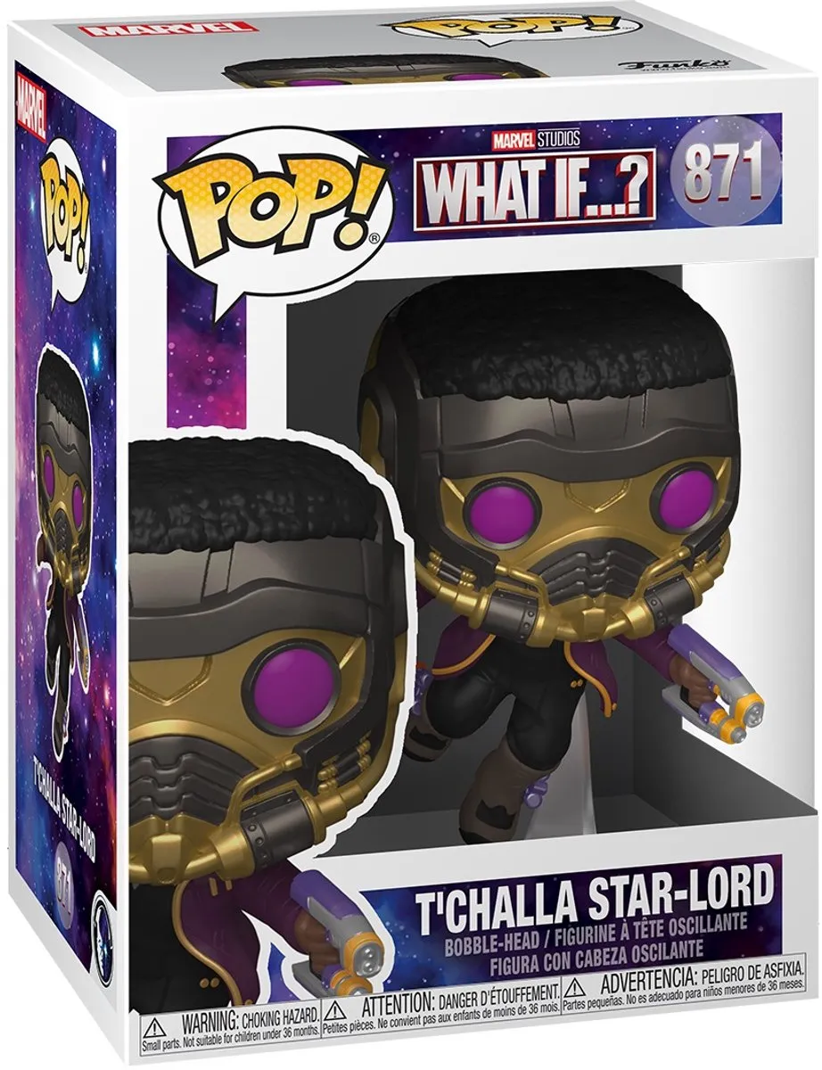 Funko What If...? Pop! Marvel Anything Goes T'Challa Star-Lord 55812 - Multicolours