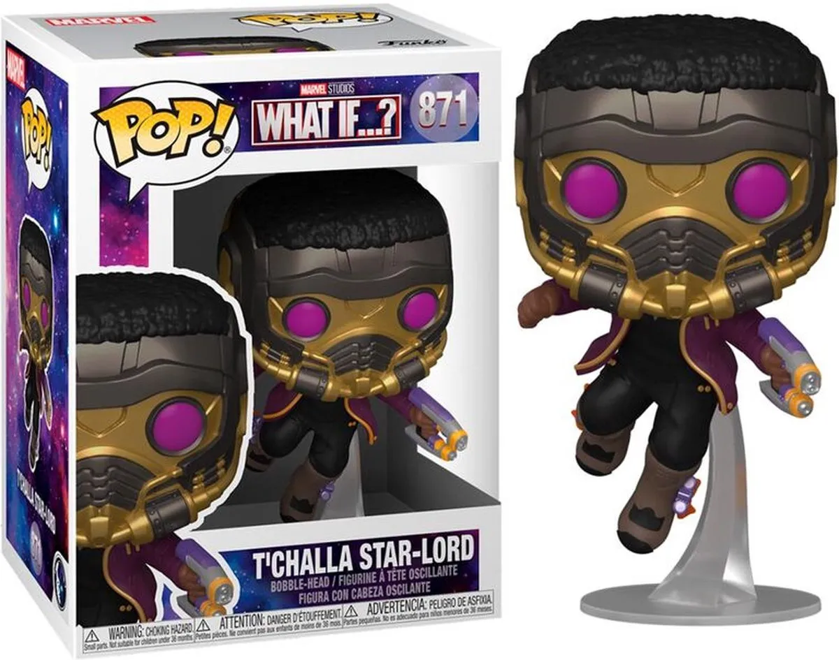 Funko What If...? Pop! Marvel Anything Goes T'Challa Star-Lord 55812 - Multicolours