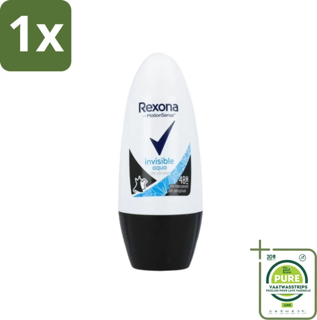 Rexona Invisible Aqua Deo Roller 50ml