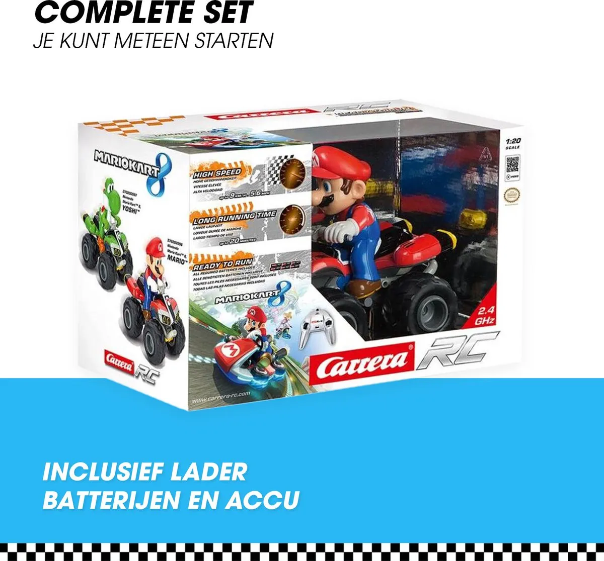 Carrera RC Mario Kart Quad 2,4GHz 9 km/u 1:20 CAR370200996X