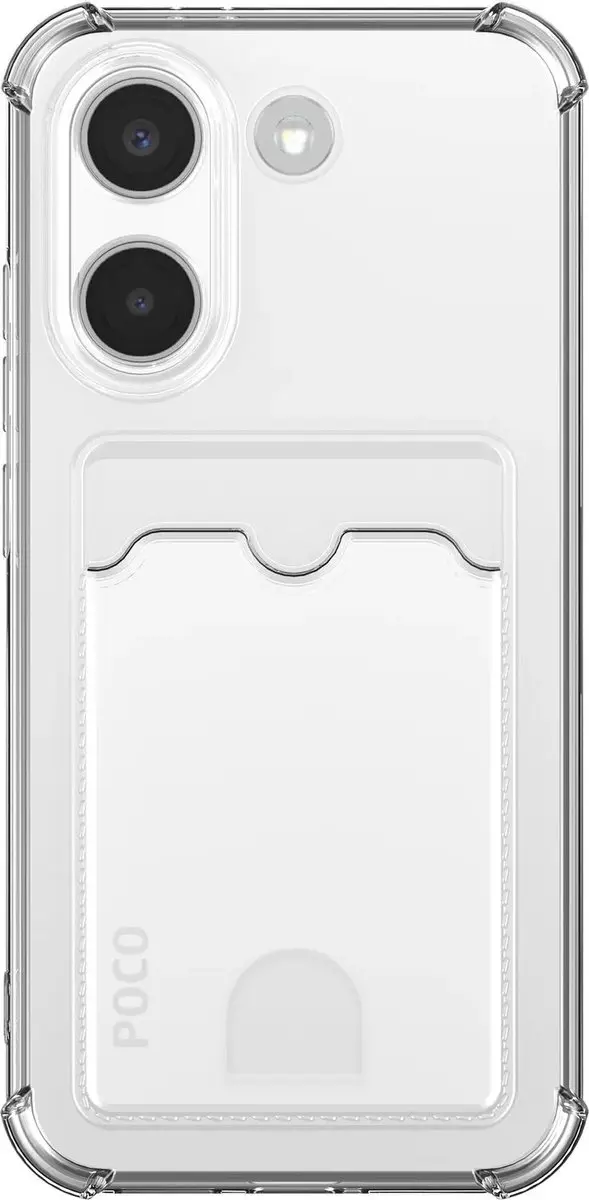 Selected Transparant Hoesje Xiaomi Poco X8 Pro - 1 Pasjeshouder - afbeelding 6 van 6
