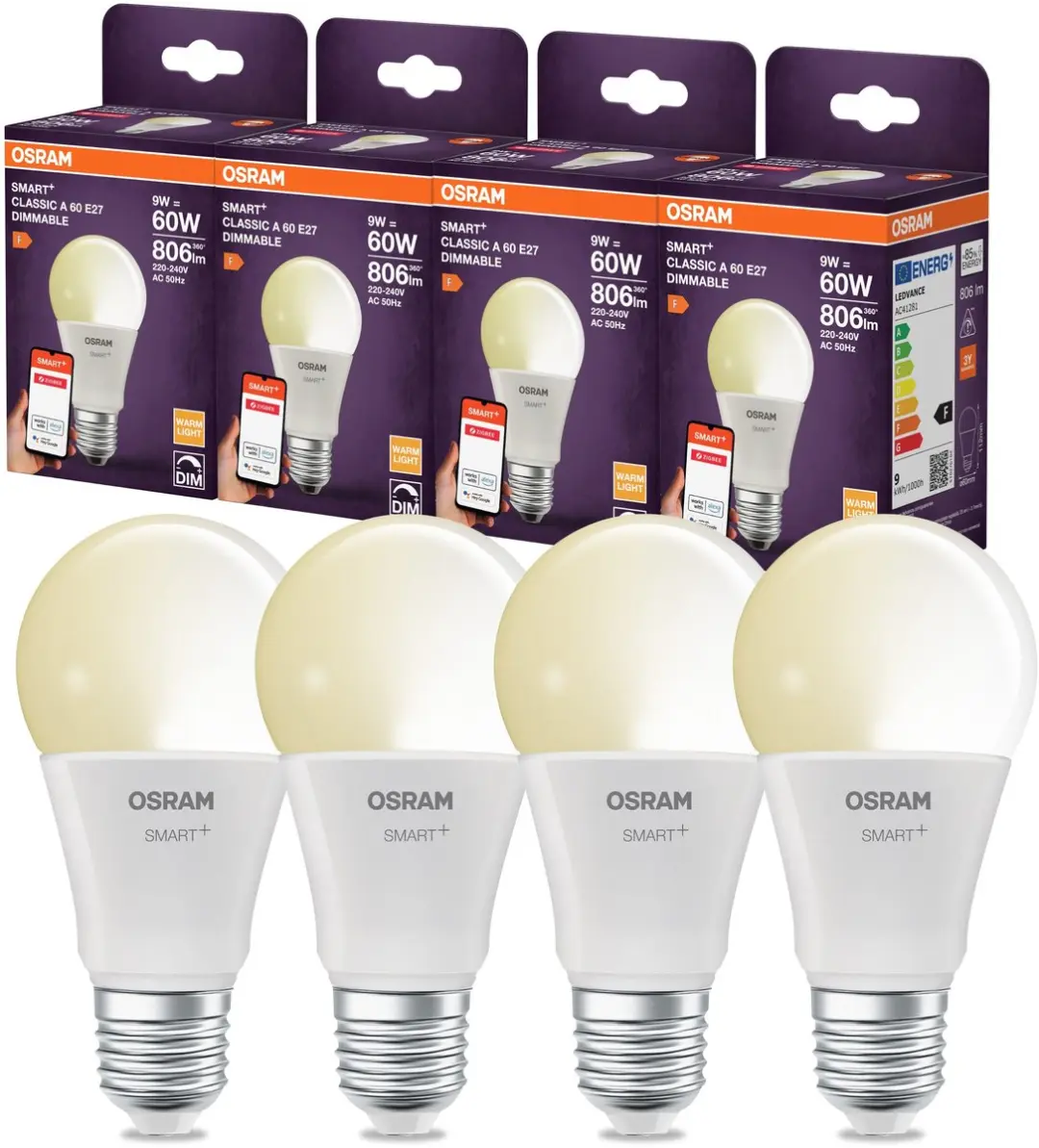 Osram SMART+ ZB A60 D LED-lamp 4,9W E14 - 2700K Wit
