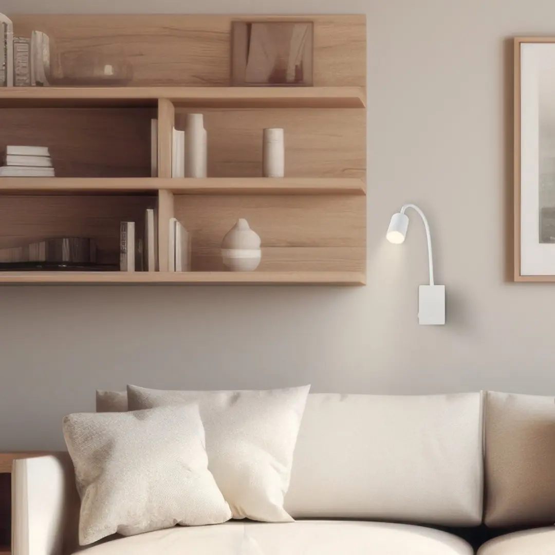 Briloner Smooth Wandlamp Oplaadbaar - 36 uur - USB-C - Wit - afbeelding 6 van 6