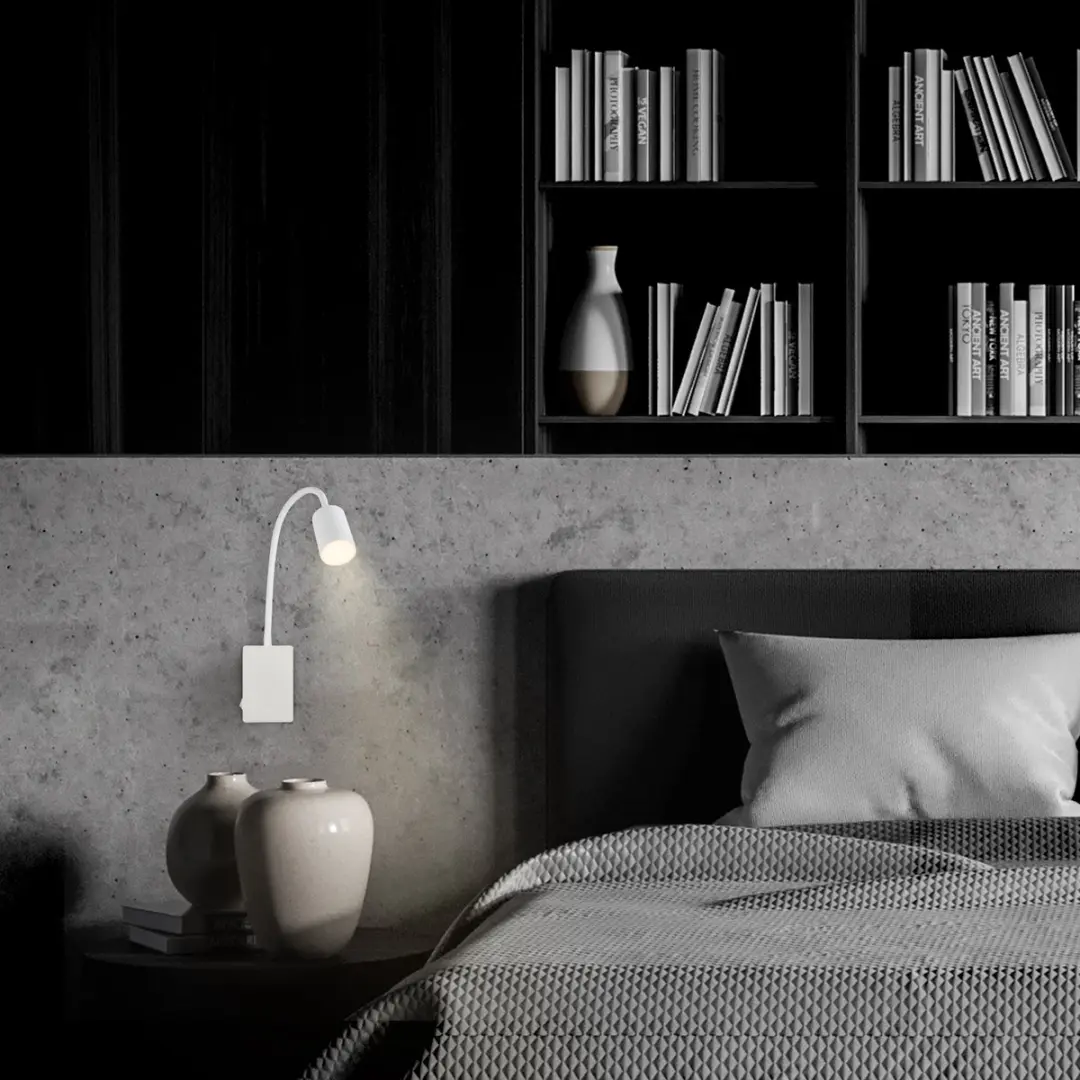 Briloner Smooth Wandlamp Oplaadbaar - 36 uur - USB-C - Wit