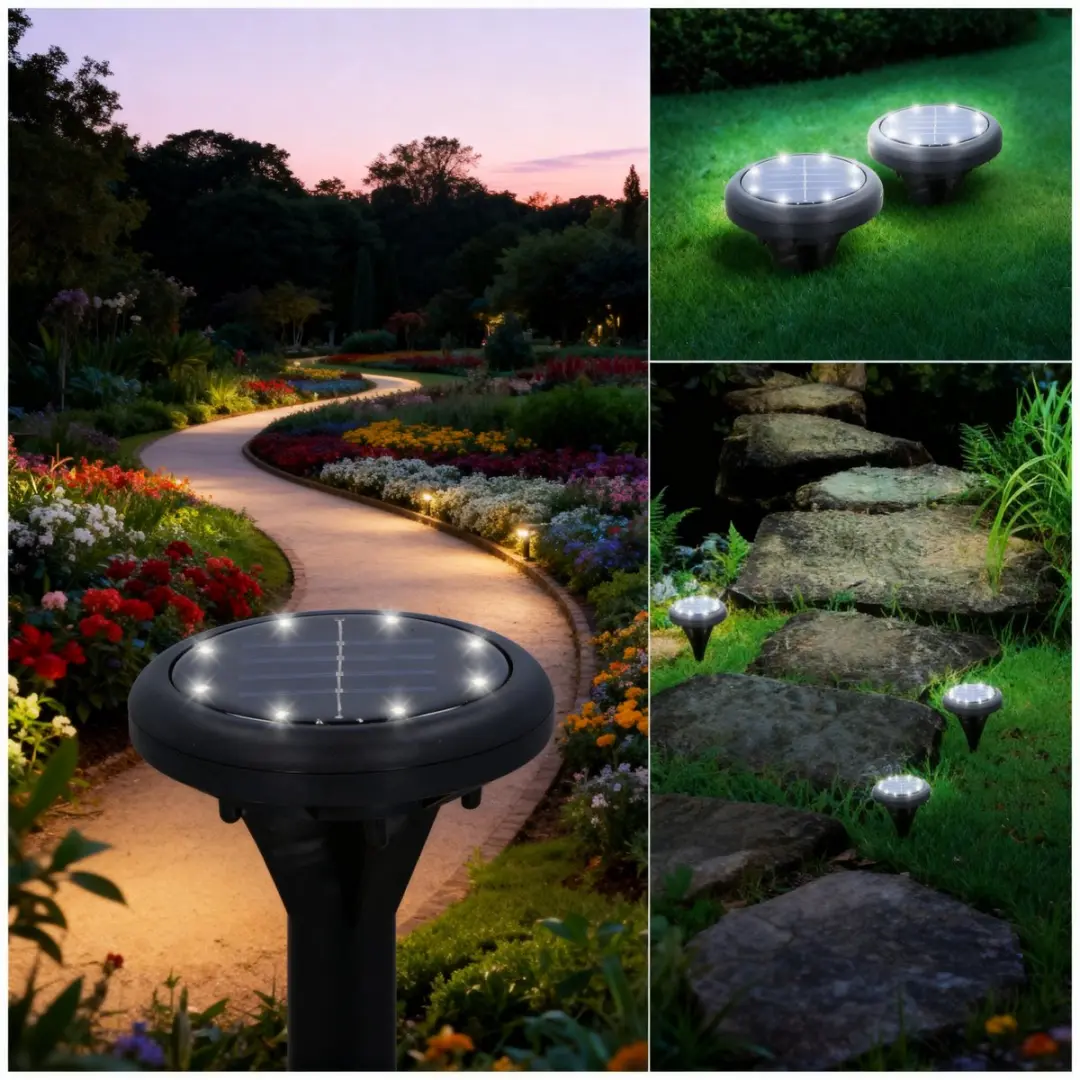 Grundig Solar Grondspot 8 LED - 8x8W - Ø8cm - Zwart
