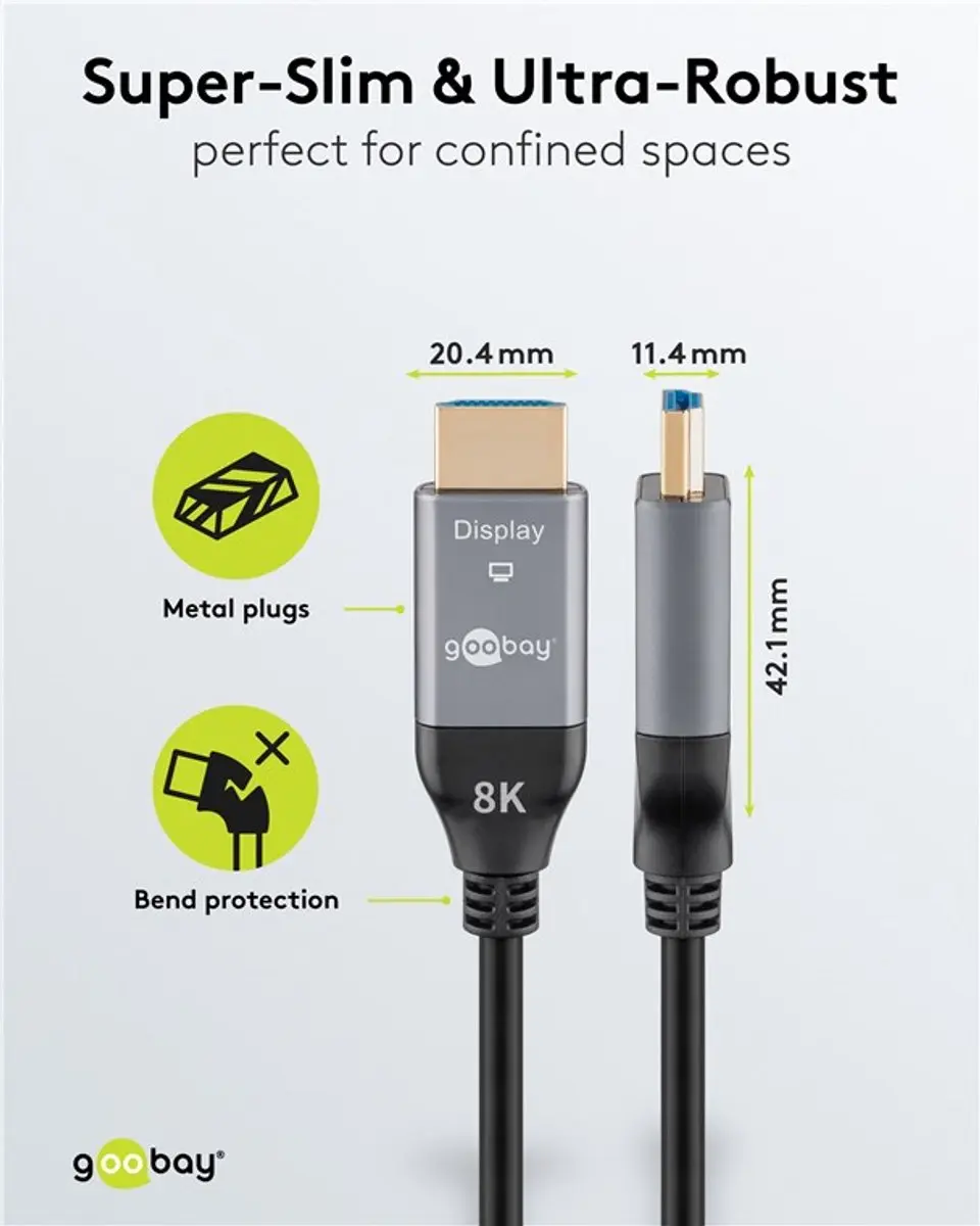 Goobay HDMI 2.1 AOC 76278 - 50m - Zwart