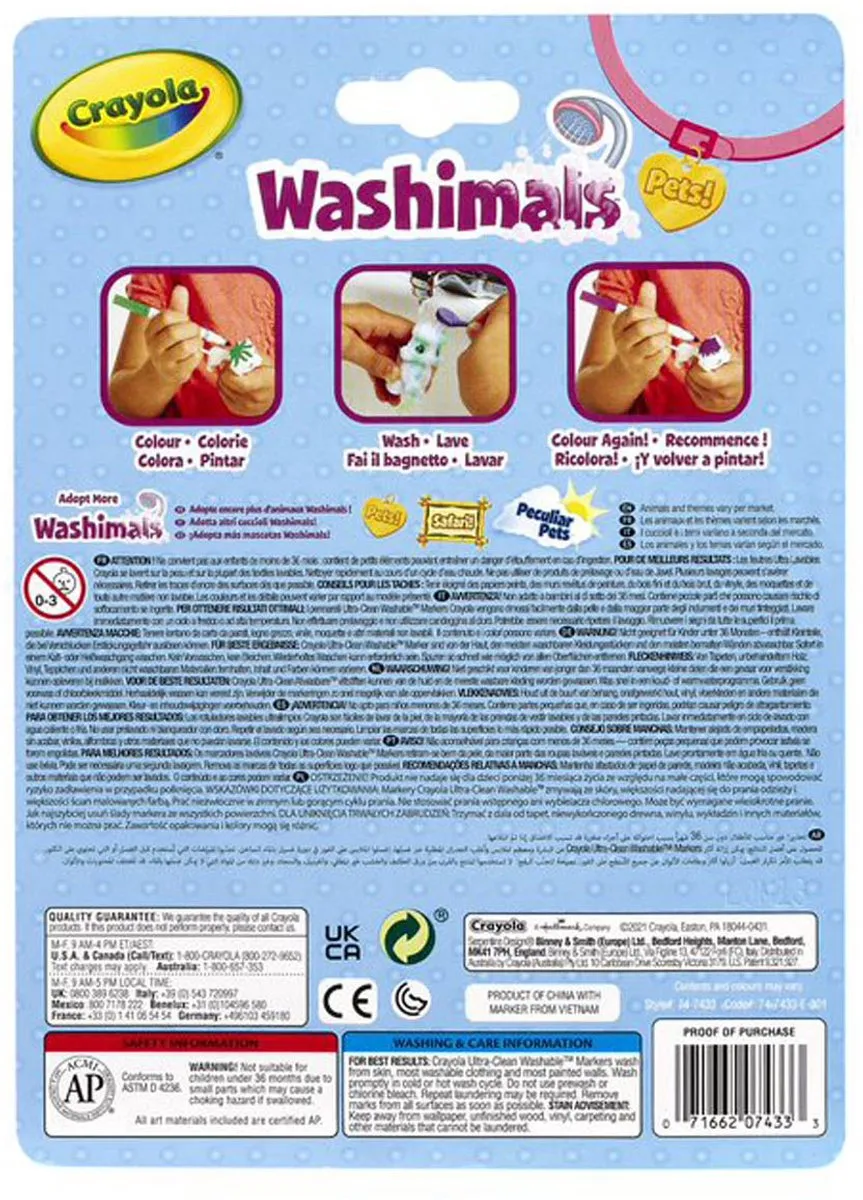Crayola Washimals Huisdier Speelset - Multicolor