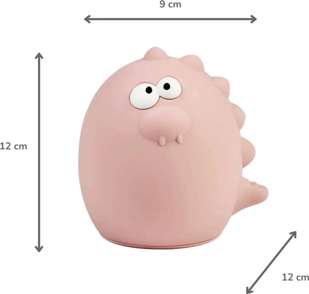 Nattou Baby Nachtlampje Dino Roze - 12cm