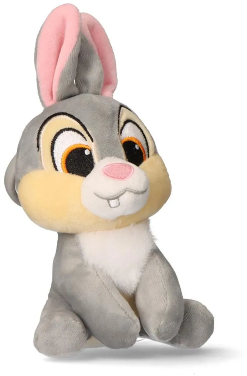 Disney Schattige Knuffel Sleutelring - 13 cm - Grijs - afbeelding 5 van 6