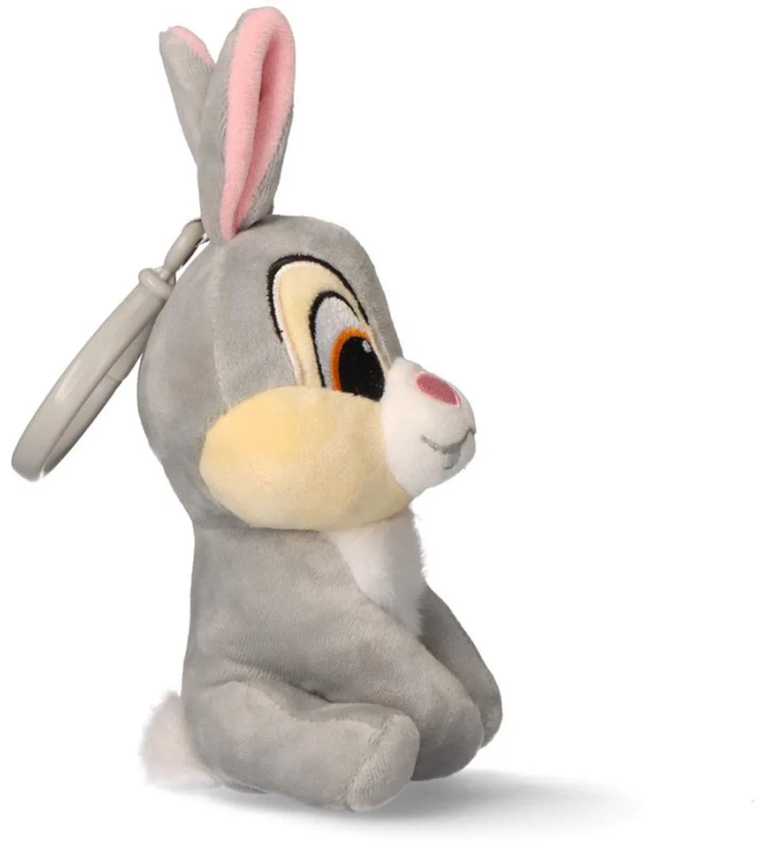 Disney Schattige Knuffel Sleutelring - 13 cm - Grijs - afbeelding 3 van 6