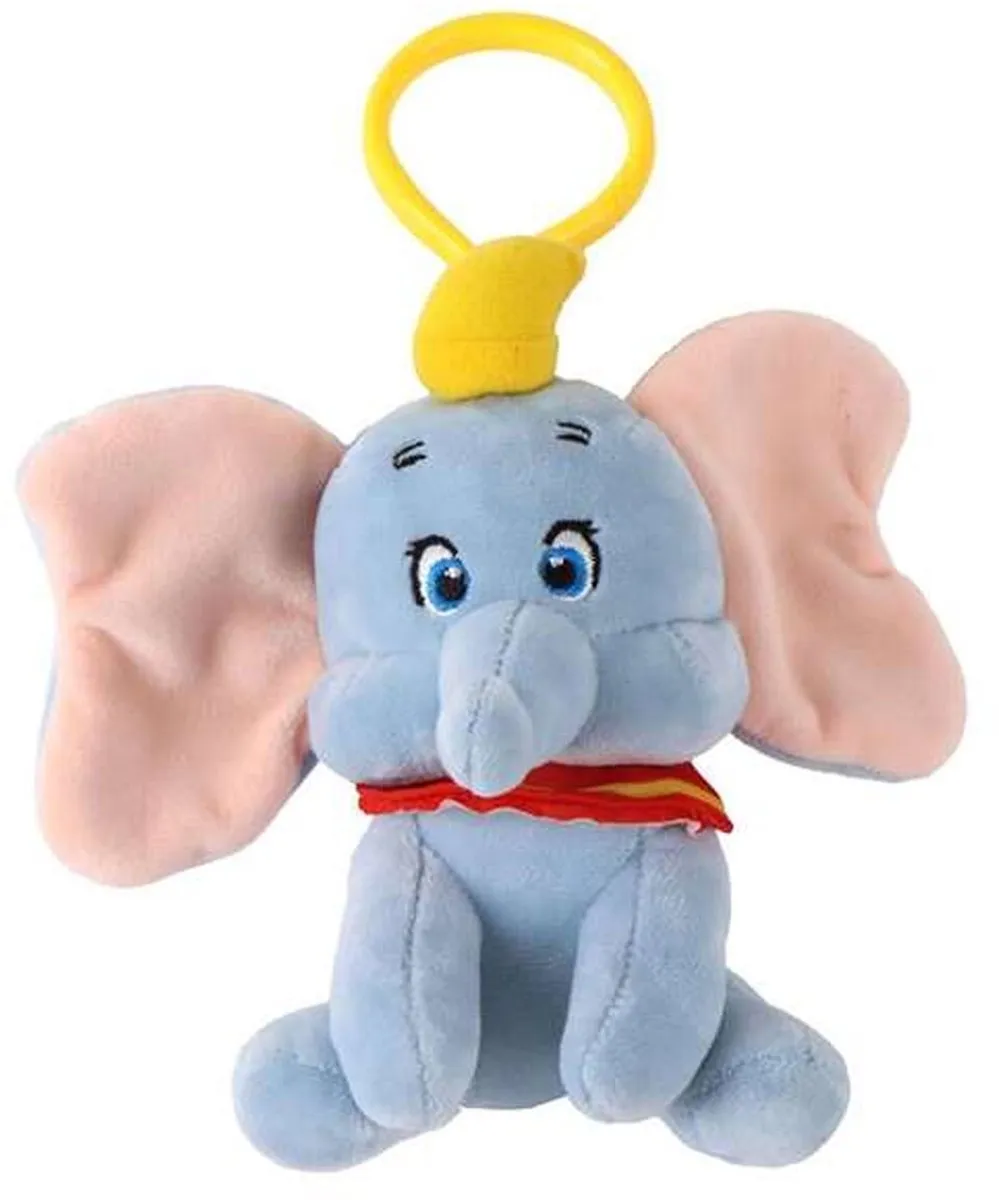 Disney Schattige Knuffel Sleutelring - 13 cm - Grijs - afbeelding 2 van 6